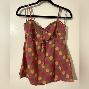 Aeropostale Multicolor Polka Dot Camisole